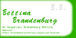 bettina brandenburg business card